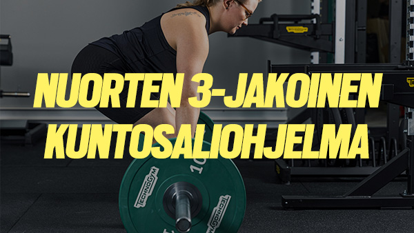 Nuorten 3-jakoinen kuntosaliohjelma